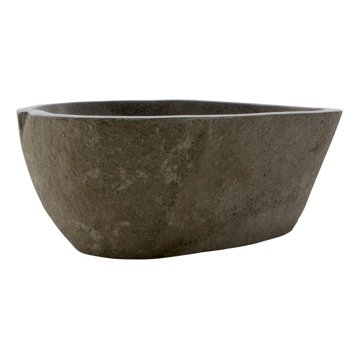 Indomarmer Waschbecken aus Flussstein 40x38x15cm
