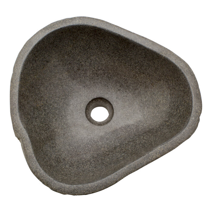 Indomarmer Waschbecken aus Flussstein 40x38x15cm