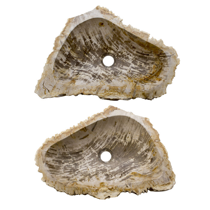 Indomarmer Petrified Wood Washbasin Set