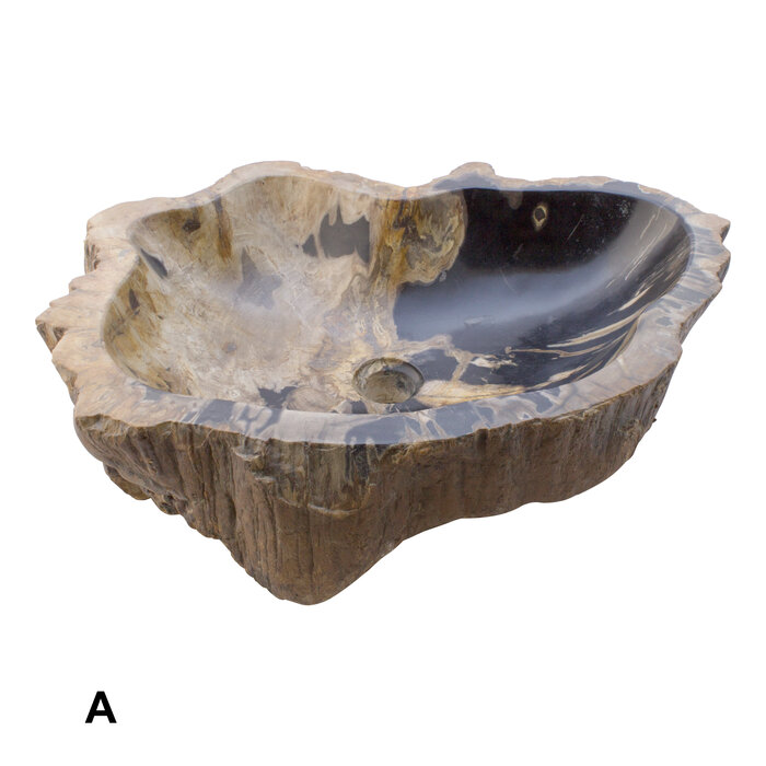 Indomarmer Petrified Wood Washbasin Set