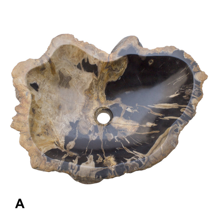 Indomarmer Petrified Wood Washbasin Set