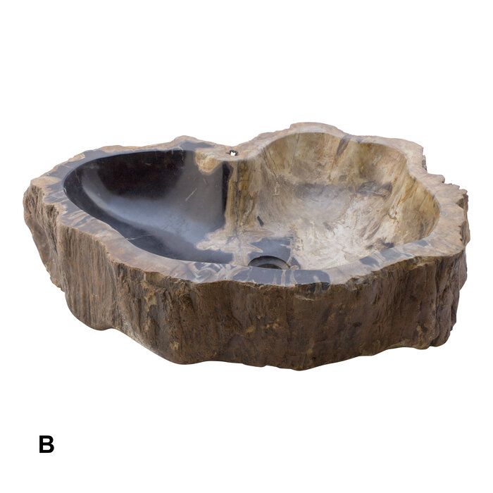 Indomarmer Petrified Wood Washbasin Set
