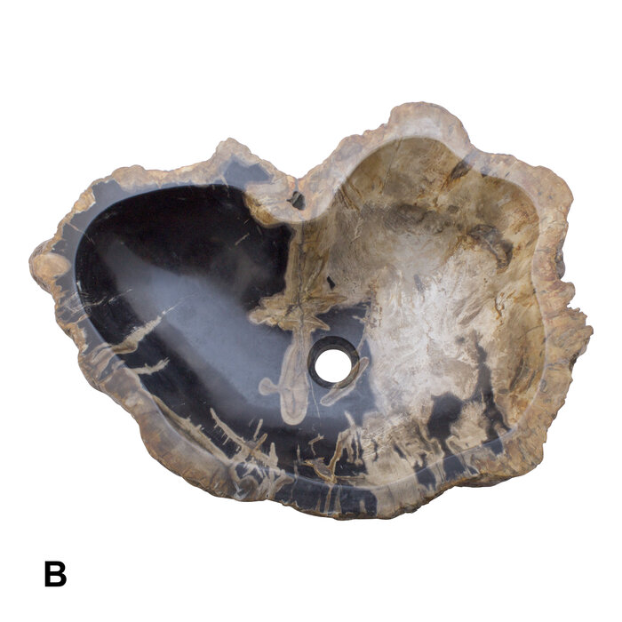 Indomarmer Petrified Wood Washbasin Set