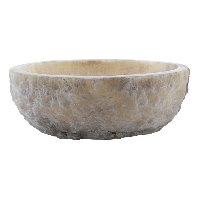 Indomarmer Waschbecken aus Onyx 46x41x15cm