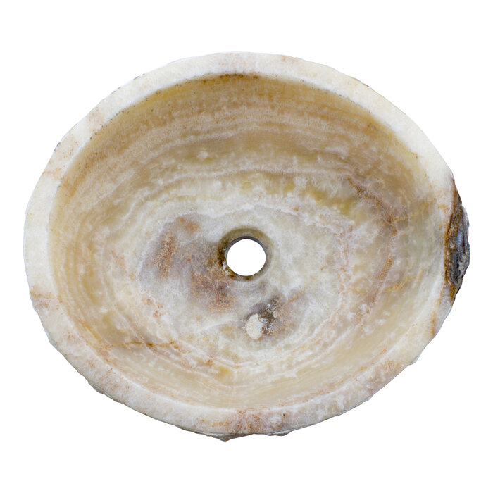 Indomarmer Wasbak van Onyx 46x41x15cm