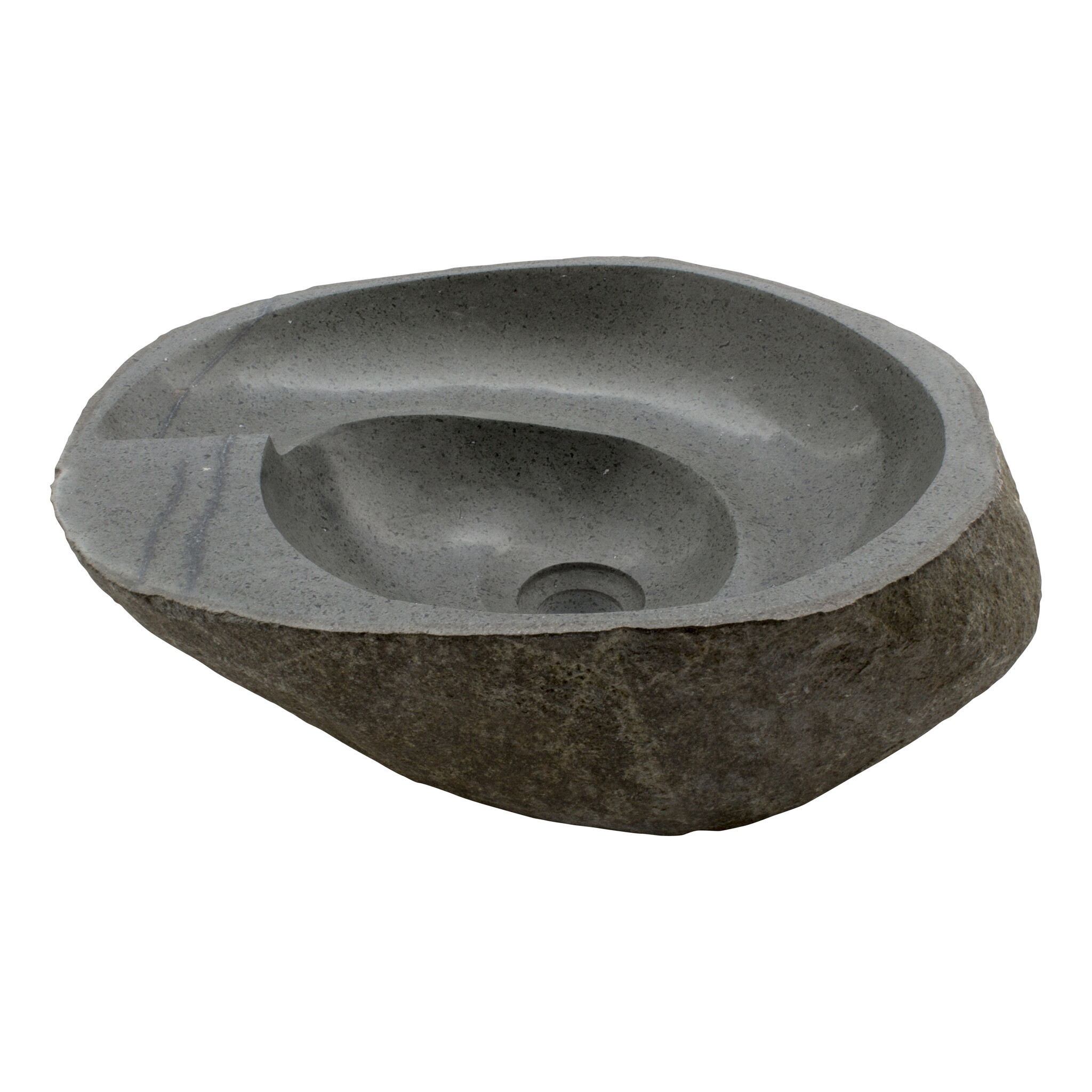 Indomarmer River Stone Washbasin Spiral 47x39x15cm