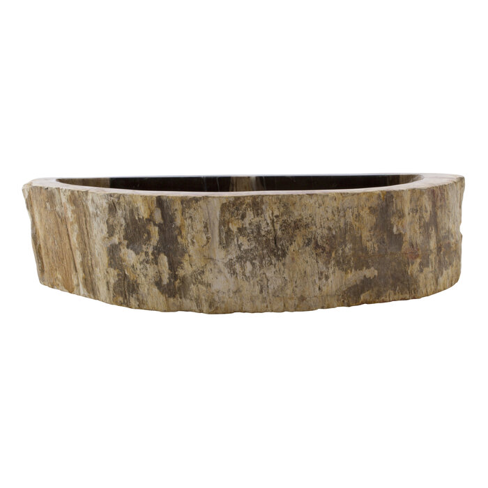 Indomarmer WC-Becken aus Versteinertes Holz