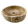 Indomarmer Washbasin of Petrified Wood 51x43x15cm