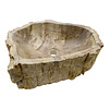Washbasin of Petrified Wood 51x40x15cm