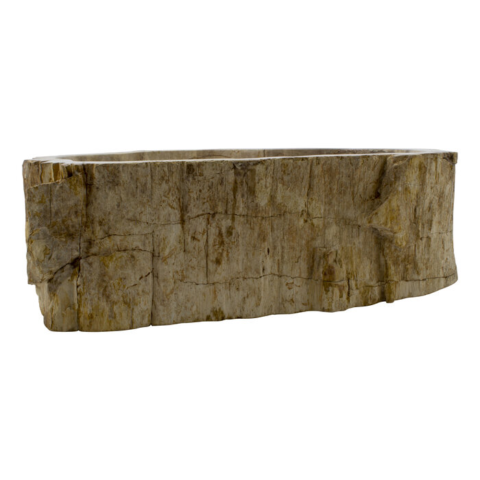 Indomarmer Waschbecken aus Versteinertes Holz 51x40x15cm