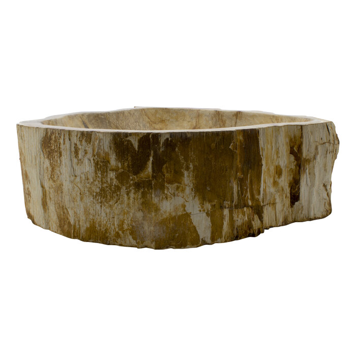 Indomarmer Washbasin of Petrified Wood 52x44x15cm