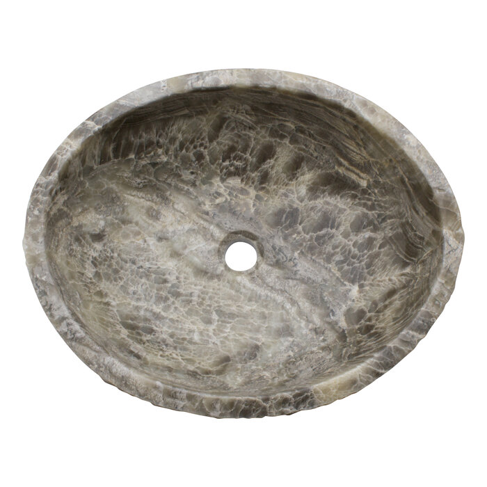 Indomarmer Washbasin of Black Onyx 53x43x15cm