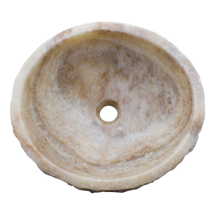 Indomarmer Wasbak van Onyx 46x41x15cm