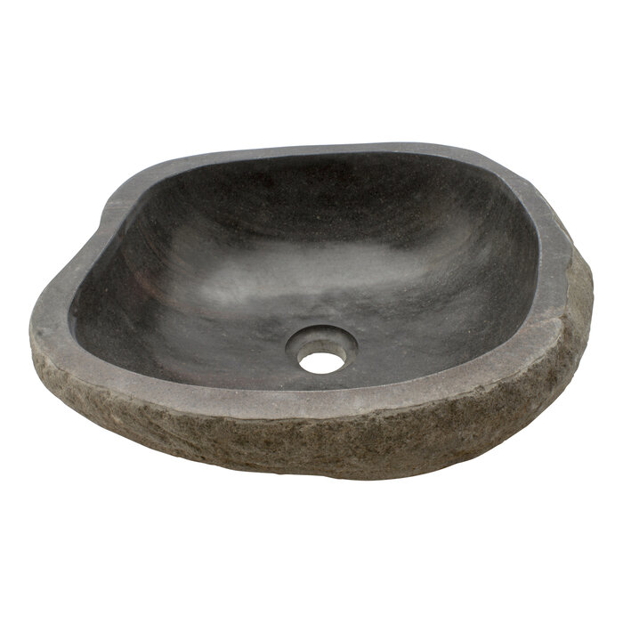 Indomarmer Rivierstenen Waskom 44x38x15cm