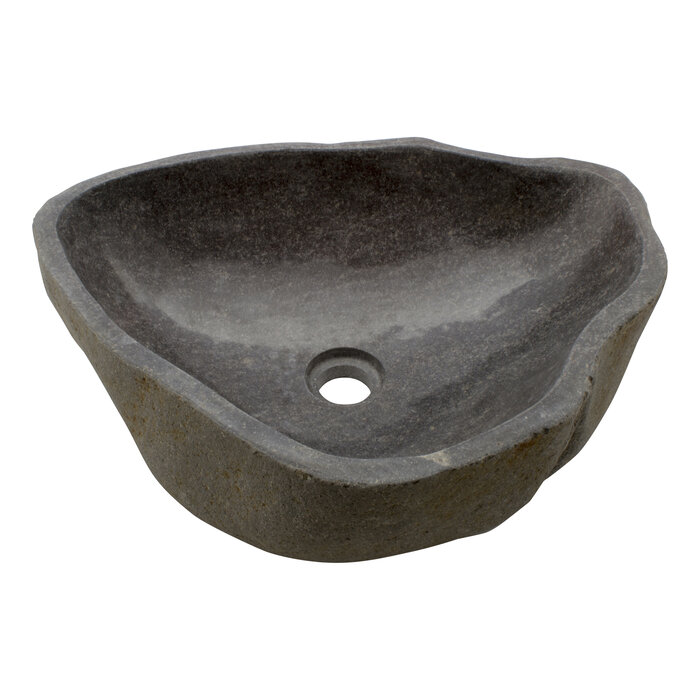 Indomarmer Rivierstenen Wasbak 49x39x15cm
