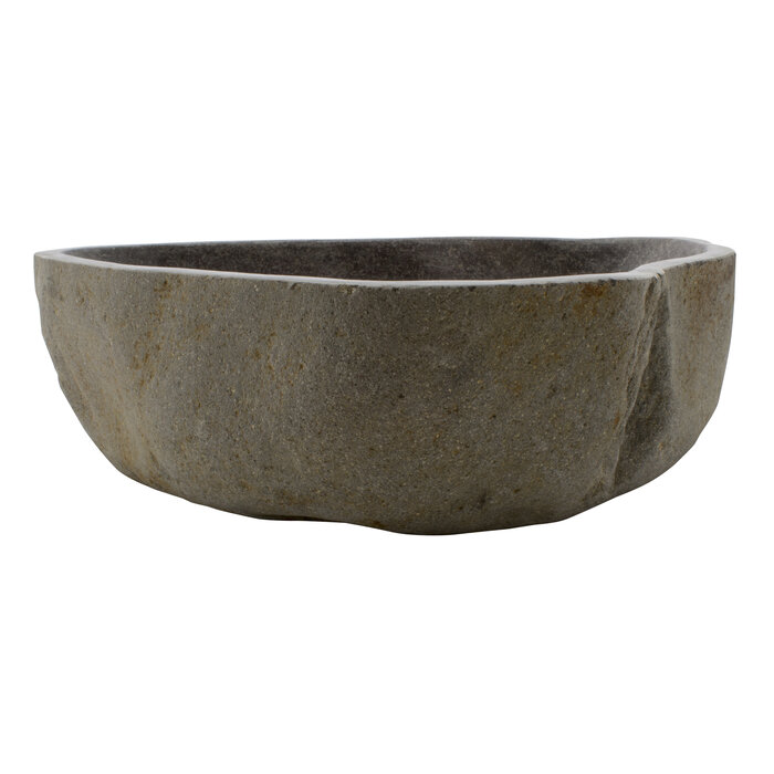 Indomarmer Rivierstenen Wasbak 49x39x15cm