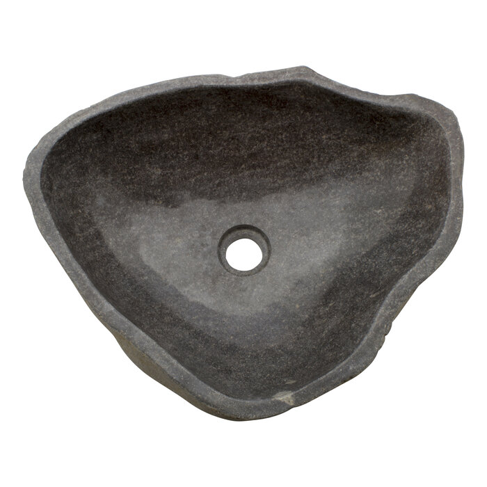 Indomarmer Rivierstenen Wasbak 49x39x15cm
