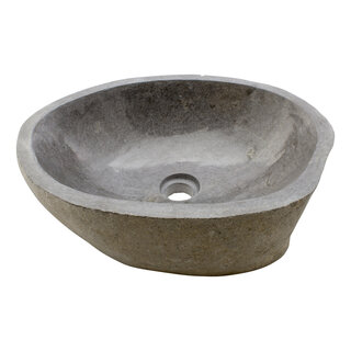 Indomarmer Rivierstenen Waskom 46x36x15cm