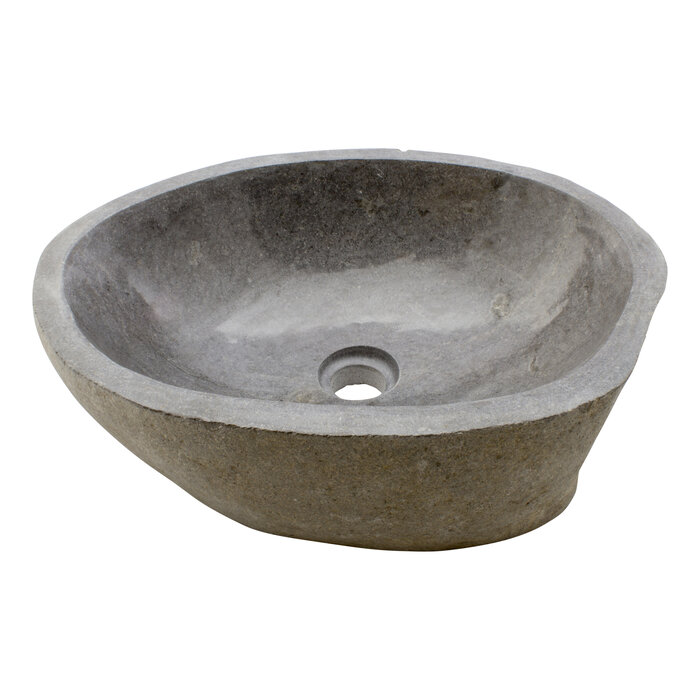 Indomarmer Rivierstenen Waskom 46x36x15cm