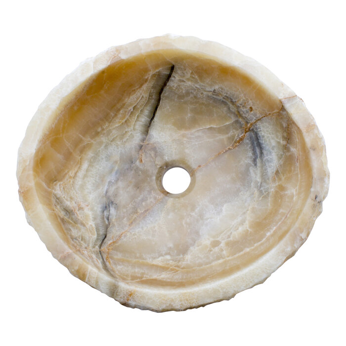 Indomarmer Wasbak van Onyx 46x42x15cm