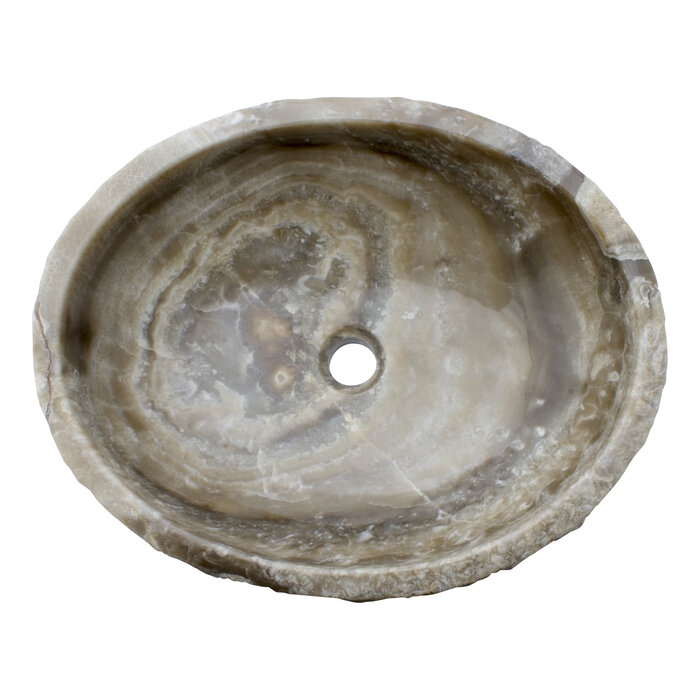 Indomarmer Washbasin of Black Onyx 52x42x15cm
