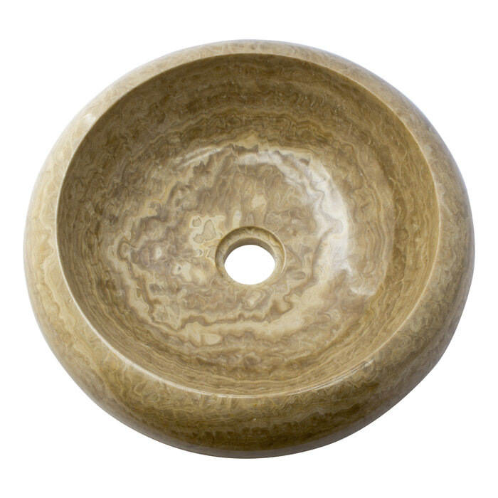 Indomarmer Sunset Onyx Waschbecken Donat Ø 40 x H 12 cm