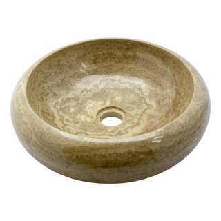 Indomarmer Sunset Onyx Wash bowl Donut Ø 40 x H 12 cm
