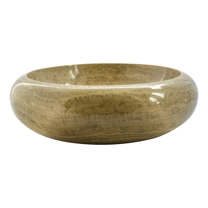 Indomarmer Sunset Onyx Waschbecken Donat Ø 40 x H 12 cm