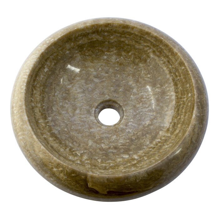 Indomarmer Sunset Onyx Waschbecken Donat Ø 40 x H 12 cm