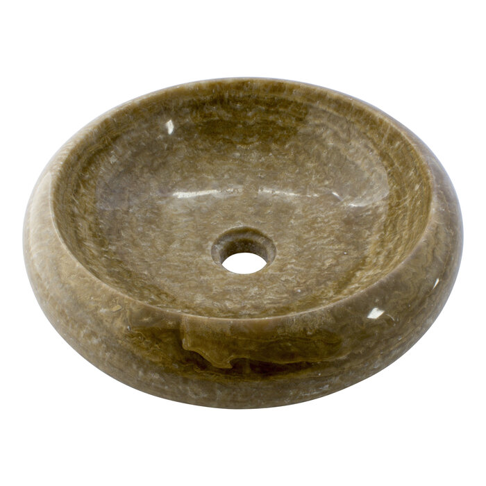 Indomarmer Sunset Onyx Wash bowl Donut Ø 40 x H 12 cm