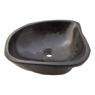 Indomarmer Polierte Waschbecken aus Flussstein 41x38x15cm