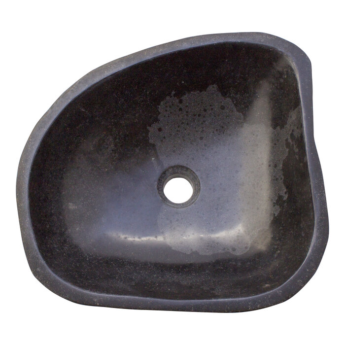 Indomarmer Polished River Stone Wash Bowl 41x38x15cm