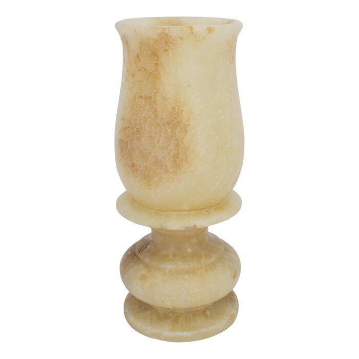 Indomarmer Kelchlampe aus Onyx