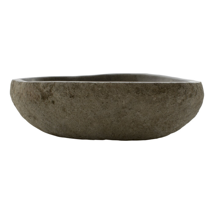 Indomarmer Waschbecken aus Flussstein 48x36x15cm