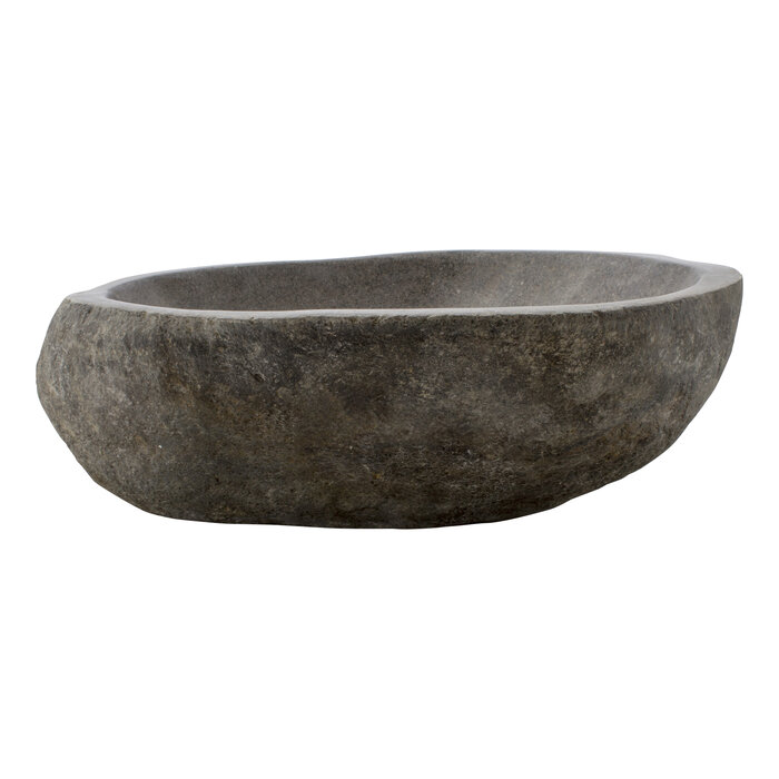 Indomarmer Rivierstenen Wasbak 47x46x15cm