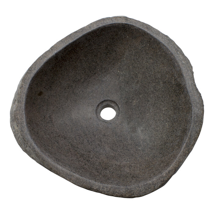 Indomarmer Rivierstenen Wasbak 47x46x15cm