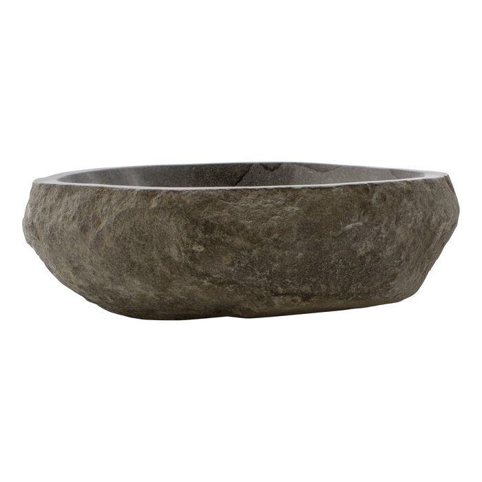 Indomarmer Rivierstenen Wasbak 46x44x15cm