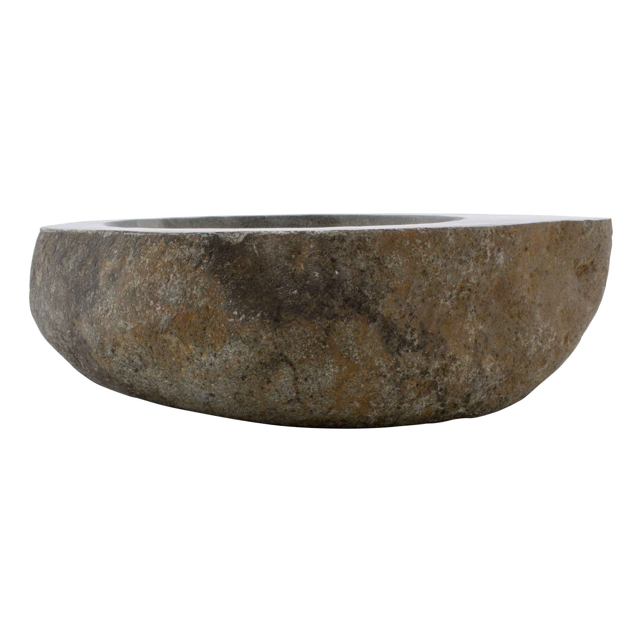 Indomarmer Waschbecken aus Flussstein Bowl 49x38x15cm