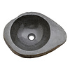 Indomarmer Rivierstenen Wasbak Bowl 49x38x15cm