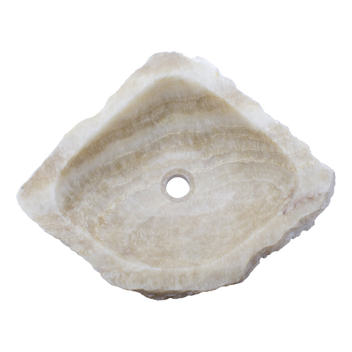 Indomarmer Waschbecken aus Onyx 56x46x15cm