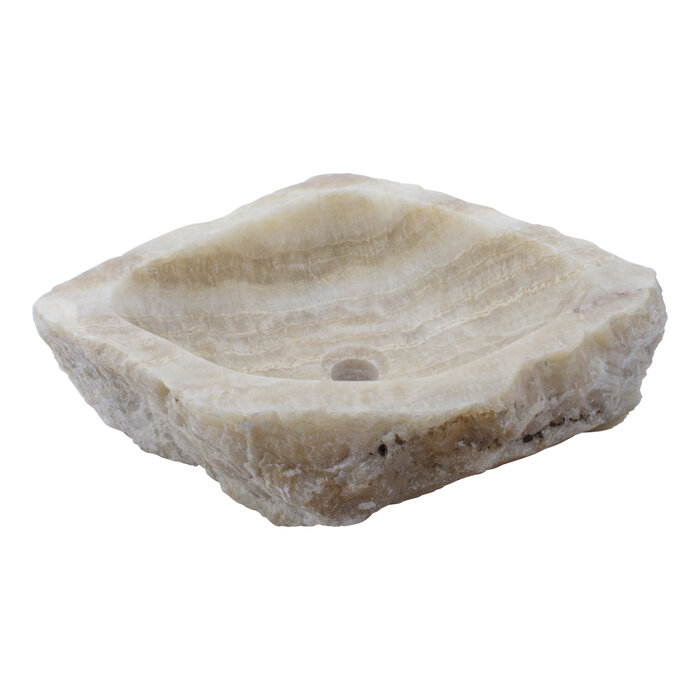 Indomarmer Wasbak van Onyx 56x46x15cm