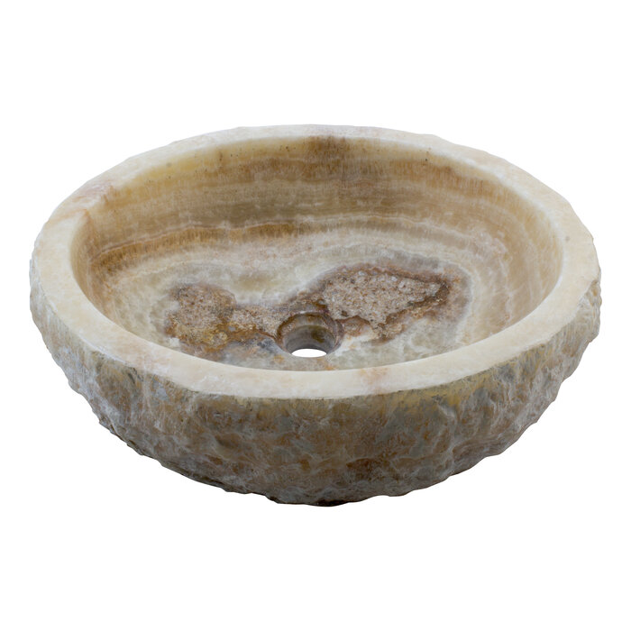 Indomarmer Waschbecken aus Onyx 48x42x15cm