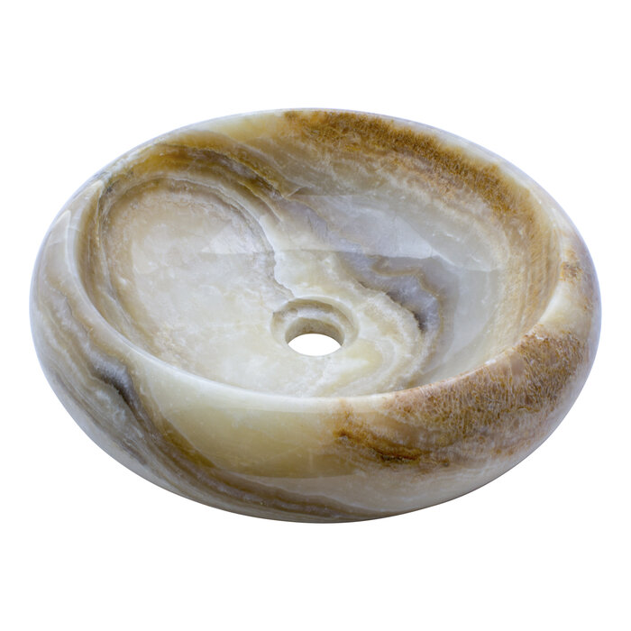 Indomarmer Onyx Waskom Donut Ø 40 x H 12 cm