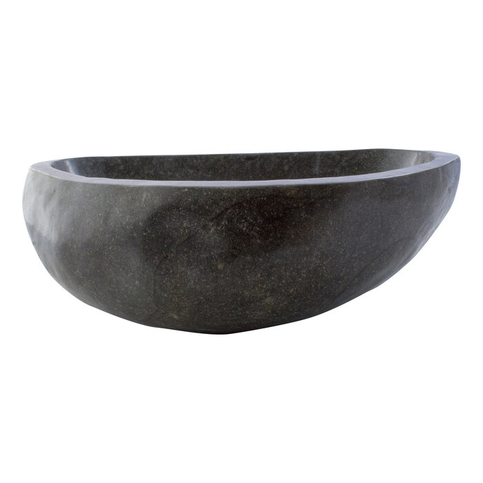 Indomarmer Polierte Waschbecken aus Flussstein 46x35x15cm