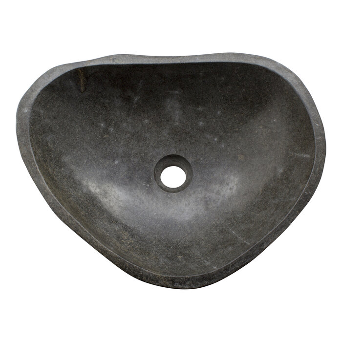 Indomarmer Polished River Stone Wash Bowl 46x35x15cm
