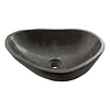 Polierte Waschbecken aus Flussstein 46x35x15cm