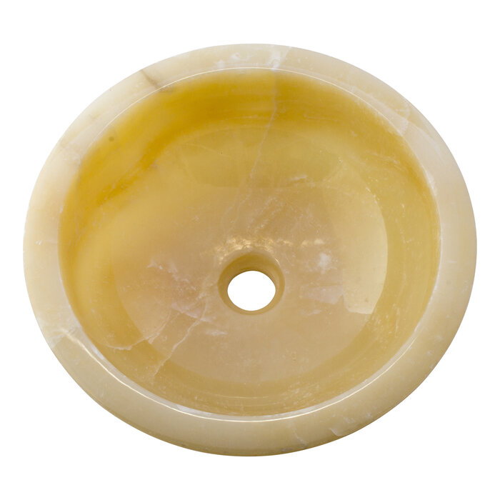 Indomarmer Onyx Waschbecken Ø 40 x H 15 cm