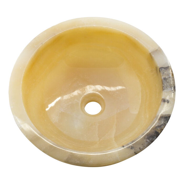 Indomarmer Onyx Waskom Ø 40 x H 15 cm