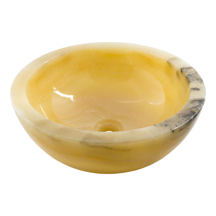 Indomarmer Onyx Waschbecken Ø 40 x H 15 cm