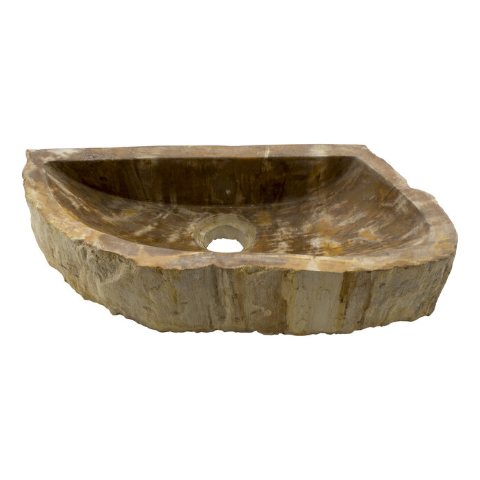 Indomarmer WC-Becken aus Versteinertes Holz